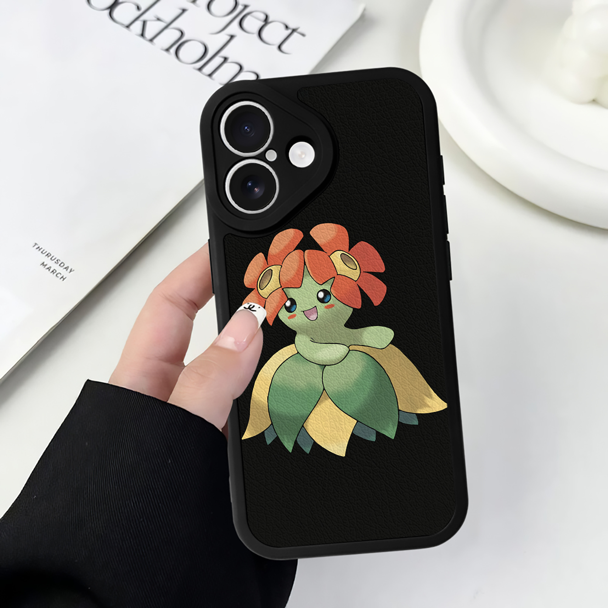 （画像用） ポケットモンスター Pokémon 【iPhone 16シリーズ対応】シリコンスマホケース（レザー調） 材質：シリコン
